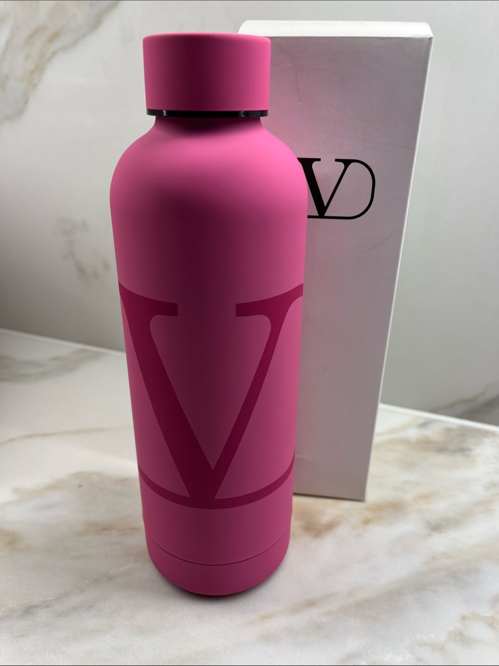 Valentino Hot Pink V-Logo Insulated Bottle